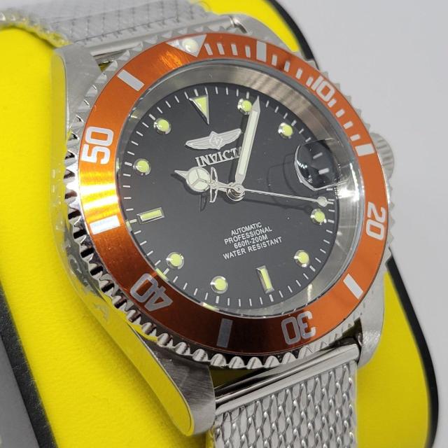 INVICTA �C���r�N�^ 40mm �v���_�C�o�[ �G�[�y�b�N�X �I�[�g�}�`�b�N �I�����W�x�[�� �� �j���A�N�Z�T���[/���v�� 