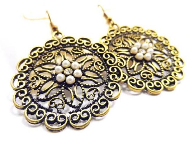 新品MACY'S★ アンティーク調エスニックモザイク花ピアス < 女性アクセサリー/時計 新品MACY'S★ アンティーク調エスニックモザイク花ピアス < 女性アクセサリー/時計の