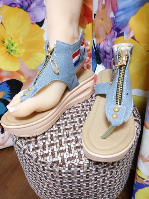 デニム サンダル 22・5 < 女性ファッション  デニム サンダル 22・5 < 女性ファッションの