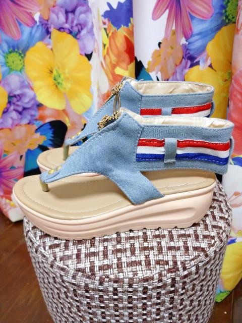 デニム サンダル 22・5 < 女性ファッション  デニム サンダル 22・5 < 女性ファッションの