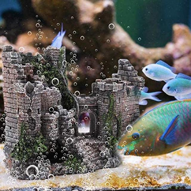 水槽用 オブジェ 古代 遺跡 神殿 建物 アクアリウム (古城) < ペット/手芸/園芸  水槽用 オブジェ 古代 遺跡 神殿 建物 アクアリウム (古城) < ペット/手芸/園芸の