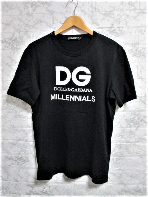 ☆ドルチェアンドガッバーナ ドルガバ プリント ロゴ Tシャツ 半袖 /メンズ/48 < ブランド  ☆ドルチェアンドガッバーナ ドルガバ プリント ロゴ Tシャツ 半袖 /メンズ/48  < ブランドの