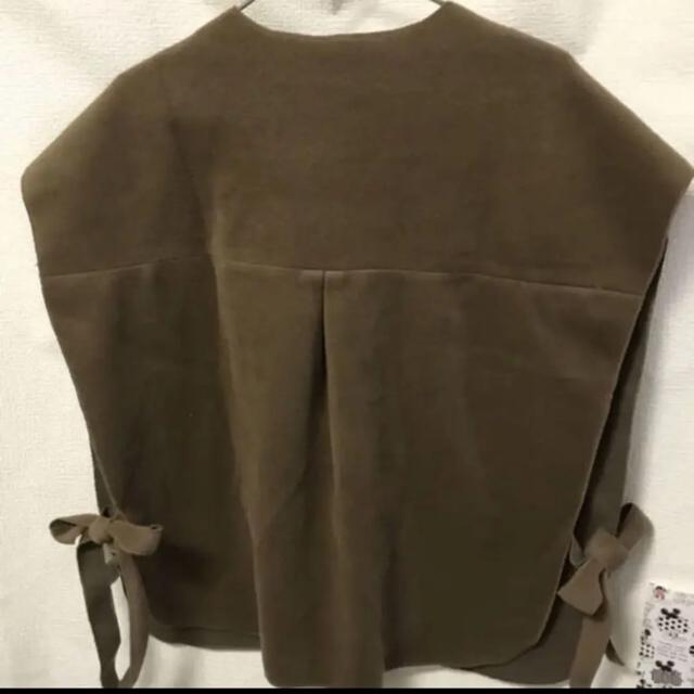 Chillfar ベスト レディース ポンチョ風 サイドリボン チルファー < 女性ファッション  Chillfar ベスト レディース ポンチョ風 サイドリボン チルファー < 女性ファッションの