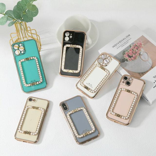 定価1,690円●iPhone13Pro●アイボリー●スマホスタンド一体型 多機能●iPhoneケース●フラワー キラキラビジュー < 家電/AV  定価1,690円●iPhone13Pro●アイボリー●スマホスタンド一体型 多機能●iPhoneケース●フラワー キラキラビジュー < 家電/AVの