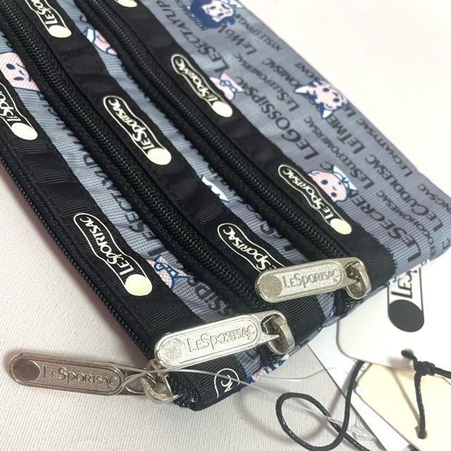 ★新品★LeSportsac レスポートサック オサムグッズ グレー オサムタイポグラフィ 3つ収納 ポーチ 7158 送料無料 < 女性ファッション  ★新品★LeSportsac レスポートサック オサムグッズ グレー オサムタイポグラフィ 3つ収納 ポーチ 7158 送料無料 < 女性ファッションの