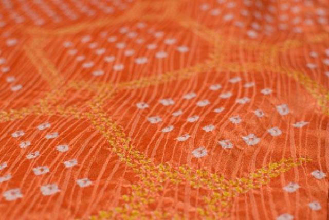 正絹 新品同様 ねんねこ 総絞り 小紋生地使用 美品 < 女性ファッション 正絹 新品同様 ねんねこ 総絞り 小紋生地使用 美品 < 女性ファッションの