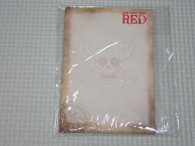 ONE PIECE FILM RED メモ 赤髪海賊団 Ver. 出張店 ONE PIECE < アニメ/コミック/キャラクター  ONE PIECE FILM RED メモ 赤髪海賊団 Ver. 出張店 ONE PIECE  < アニメ/コミック/キャラクターの