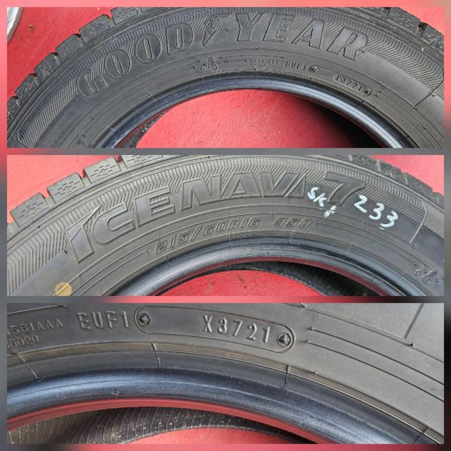 バリ溝!年式21 スタッドレスタイヤ GOODYEAR ICENAVI 7 16 インチ215/60R16 95Q ヴェゼル カム < 自動車/バイク バリ溝!年式21 スタッドレスタイヤ GOODYEAR ICENAVI 7 16 インチ215/60R16 95Q ヴェゼル カム < 自動車/バイク
