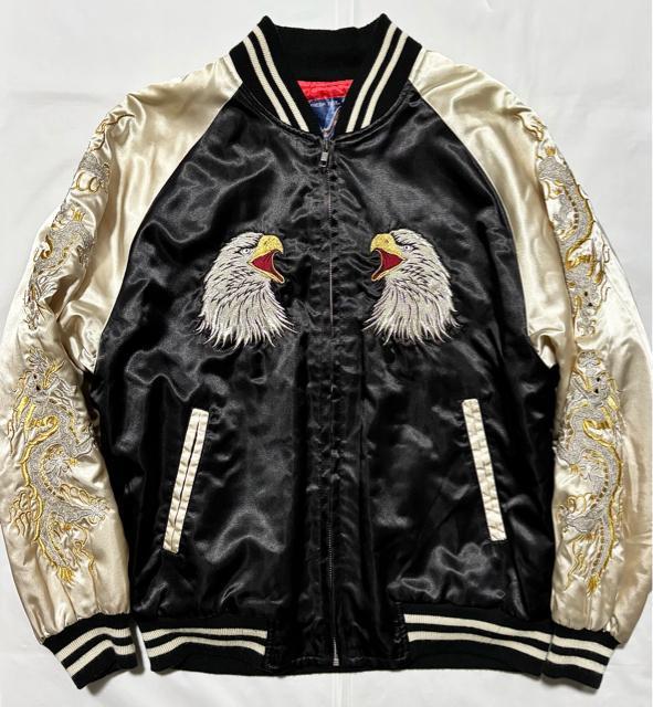 美品 80's ビンテージ FRESH BOX 原宿 スカジャン 日本製 和柄 ロック アメカジ ワーク ミリタリー 古着アウター < 男性ファッション 美品 80's ビンテージ FRESH BOX 原宿 スカジャン 日本製 和柄 ロック アメカジ ワーク ミリタリー 古着アウター < 男性ファッションの