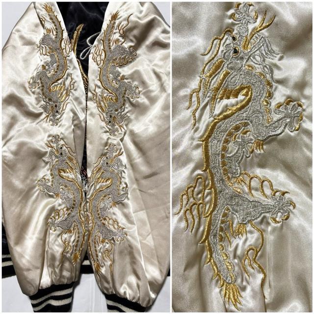 美品 80's ビンテージ FRESH BOX 原宿 スカジャン 日本製 和柄 ロック アメカジ ワーク ミリタリー 古着アウター < 男性ファッション 美品 80's ビンテージ FRESH BOX 原宿 スカジャン 日本製 和柄 ロック アメカジ ワーク ミリタリー 古着アウター < 男性ファッションの