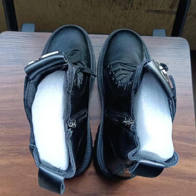 新品 22cm レディース ブーツ ブラック 厚底 シューズ ショートブーツ < 女性ファッション 新品 22cm レディース ブーツ ブラック 厚底 シューズ ショートブーツ < 女性ファッションの