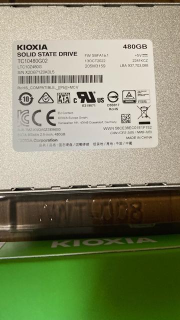 �L�I�N�V�A KIOXIA EXCERIA SSD 480GB SATAIII 7mm �� ���� TOSHIBA �� PC�{��/���Ӌ@��� 
