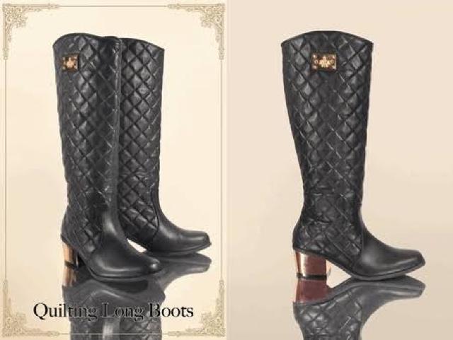Rady☆キルティングロングブーツ☆ブラック☆S☆新品同様 < ブランド Rady☆キルティングロングブーツ☆ブラック☆S☆新品同様 < ブランドの