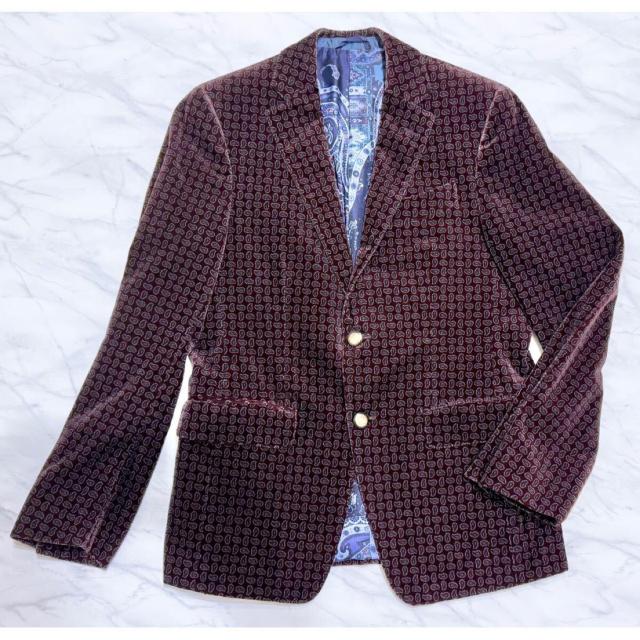 エトロETRO ペイズリー柄ベロアジャケット#48 < 男性ファッション  エトロETRO ペイズリー柄ベロアジャケット#48  < 男性ファッションの