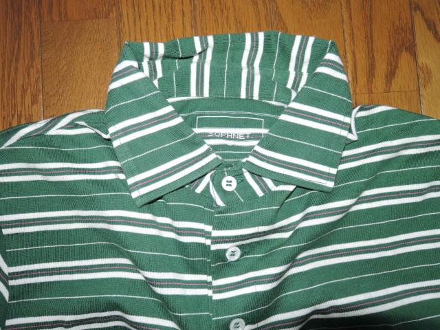 SOPHNET. ソフネット ポロシャツ S 緑系 ボーダー 半袖シャツ < ブランド SOPHNET. ソフネット ポロシャツ S 緑系 ボーダー 半袖シャツ < ブランドの