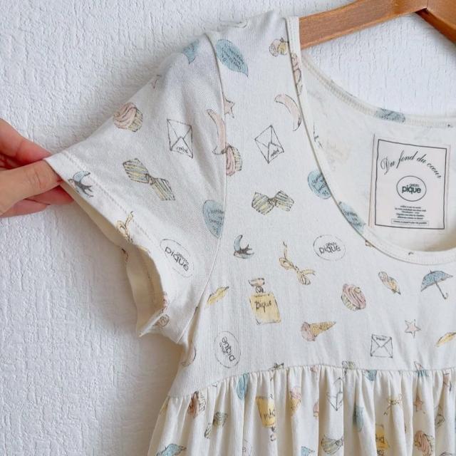 ◆gelato pique/ジェラートピケ◆半袖チュニックミニワンピース★ホワイトイエローF*部屋着パジャマ < ブランド ◆gelato pique/ジェラートピケ◆半袖チュニックミニワンピース★ホワイトイエローF*部屋着パジャマ < ブランドの