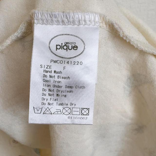 ◆gelato pique/ジェラートピケ◆半袖チュニックミニワンピース★ホワイトイエローF*部屋着パジャマ < ブランド ◆gelato pique/ジェラートピケ◆半袖チュニックミニワンピース★ホワイトイエローF*部屋着パジャマ < ブランドの