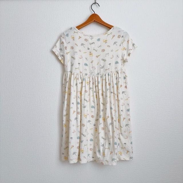 ◆gelato pique/ジェラートピケ◆半袖チュニックミニワンピース★ホワイトイエローF*部屋着パジャマ < ブランド ◆gelato pique/ジェラートピケ◆半袖チュニックミニワンピース★ホワイトイエローF*部屋着パジャマ < ブランドの