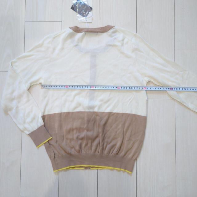 ?最高級綿giza45使用 ベルメゾン バイカラーカーディガン 新品タグ付き < ブランド  ?最高級綿giza45使用 ベルメゾン バイカラーカーディガン 新品タグ付き < ブランドの