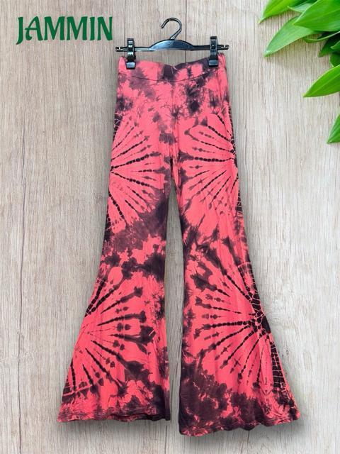 タイダイストレッチワイドパンツ ヒッピー スパンデックス アジアン エスニック < 女性ファッション タイダイストレッチワイドパンツ ヒッピー スパンデックス アジアン エスニック < 女性ファッションの