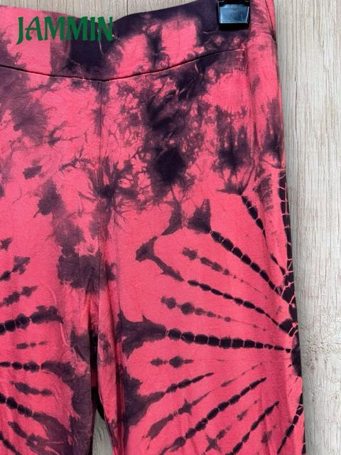 タイダイストレッチワイドパンツ ヒッピー スパンデックス アジアン エスニック < 女性ファッション タイダイストレッチワイドパンツ ヒッピー スパンデックス アジアン エスニック < 女性ファッションの