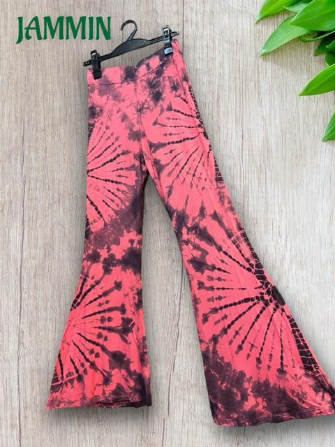 タイダイストレッチワイドパンツ ヒッピー スパンデックス アジアン エスニック < 女性ファッション タイダイストレッチワイドパンツ ヒッピー スパンデックス アジアン エスニック < 女性ファッションの