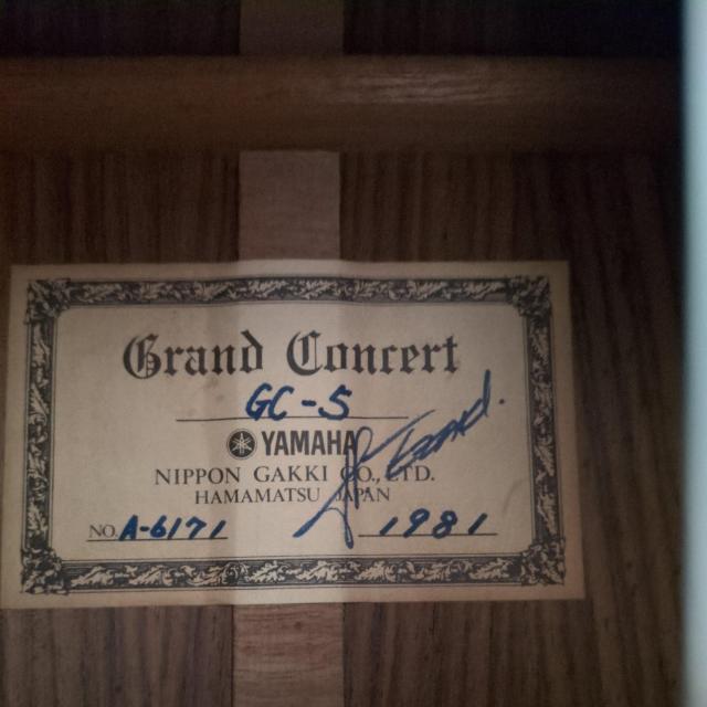 Yamaha /Grand concert �N���V�b�N�M�^�[ GC-5 �� �z�r�[�� 