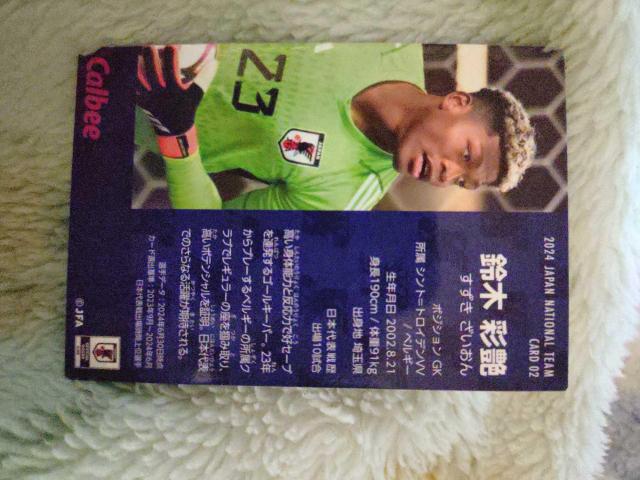 2024 Calbee カルビー サッカー日本代表チップス カード 鈴木彩艶 GK No.23 < トレーディングカード 2024 Calbee カルビー サッカー日本代表チップス カード 鈴木彩艶 GK No.23 < トレーディングカードの