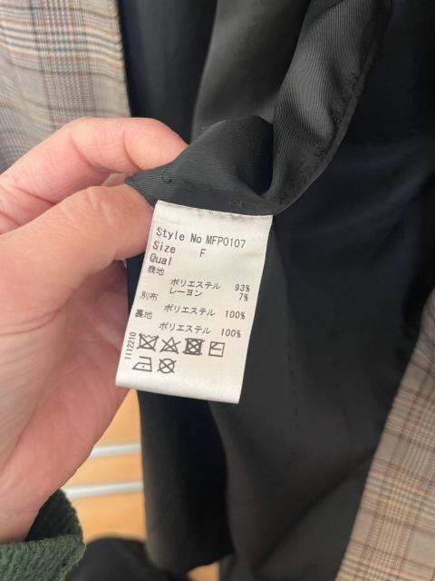 MICOAMERI グレンチェック柄トレンチコート Fサイズ < 女性ファッション MICOAMERI グレンチェック柄トレンチコート Fサイズ < 女性ファッションの