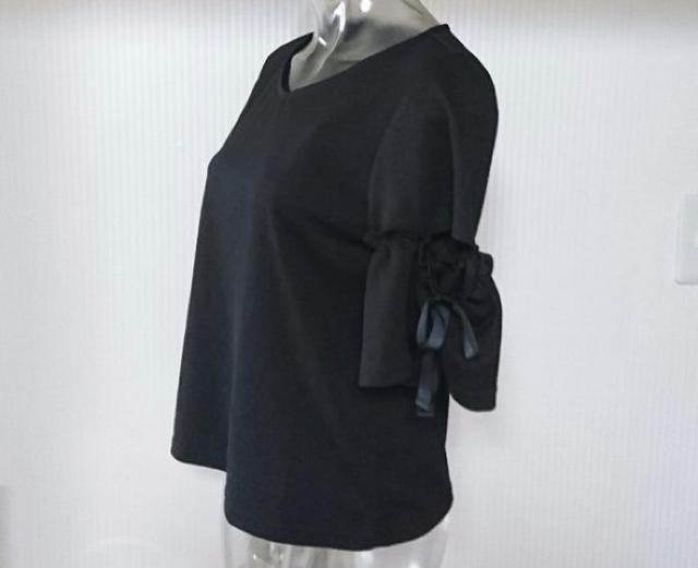 しまむら★ジョーゼット 袖あき リボン プルオーバー < ブランド しまむら★ジョーゼット 袖あき リボン プルオーバー < ブランドの