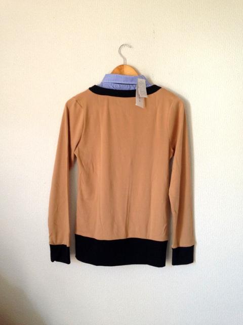 新品■コルザ ハニーズ◆定価2380円 重ね着デザイン クラシック ブラウス カットソー Lサイズ < ブランド  新品■コルザ ハニーズ◆定価2380円 重ね着デザイン クラシック ブラウス カットソー Lサイズ < ブランドの