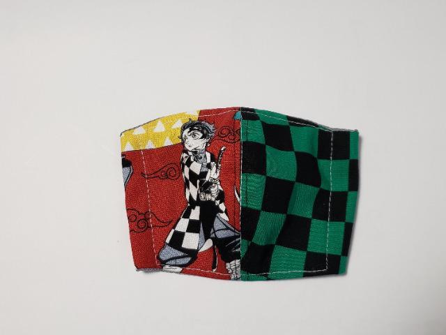 XS7夏★【限定】  柔らかい 接触冷感立体マスク 炭治郎(*^^*)ハンドメイド < 女性ファッション  XS7夏★【限定】  柔らかい 接触冷感立体マスク 炭治郎(*^^*)ハンドメイド  < 女性ファッションの