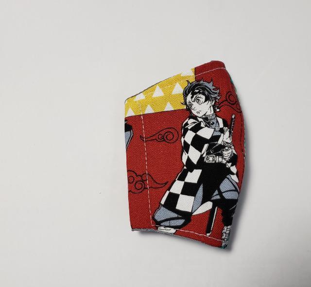 XS7夏★【限定】  柔らかい 接触冷感立体マスク 炭治郎(*^^*)ハンドメイド < 女性ファッション  XS7夏★【限定】  柔らかい 接触冷感立体マスク 炭治郎(*^^*)ハンドメイド < 女性ファッションの