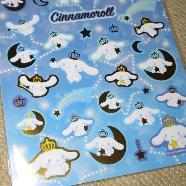 未開封☆シナモロール*シナモン*箔押しシールステッカー(ブルー系) < インテリア/ライフ  未開封☆シナモロール*シナモン*箔押しシールステッカー(ブルー系) < インテリア/ライフの