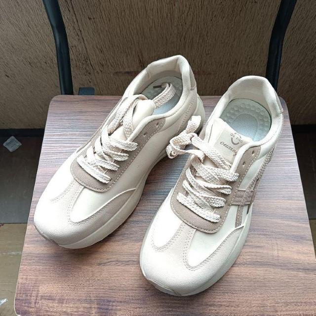 新品 24.5cm スニーカー ブラウン シューズ 靴 カジュアル レディース < 女性ファッション  新品 24.5cm スニーカー ブラウン シューズ 靴 カジュアル レディース  < 女性ファッションの