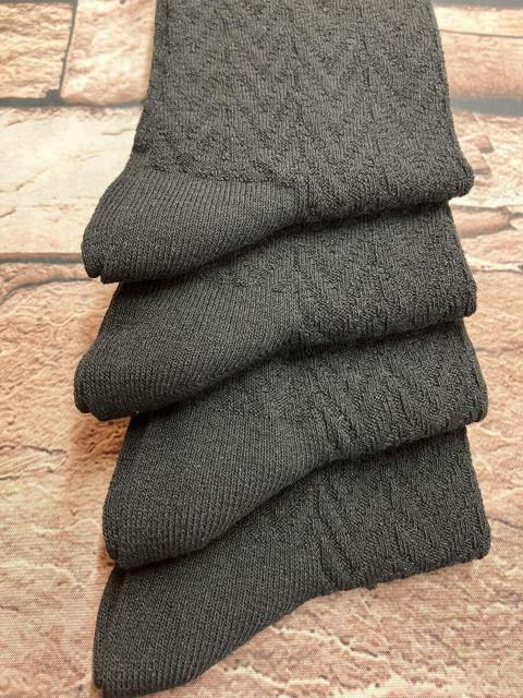 送料無料!『ブラック4足組』暖か&優しい肌触りで足元快適!【ザッ 発熱】メンズリンクス柄 クルー丈 綿混ソックス < 男性ファッション 送料無料!『ブラック4足組』暖か&優しい肌触りで足元快適!【ザッ 発熱】メンズリンクス柄 クルー丈 綿混ソックス < 男性ファッションの