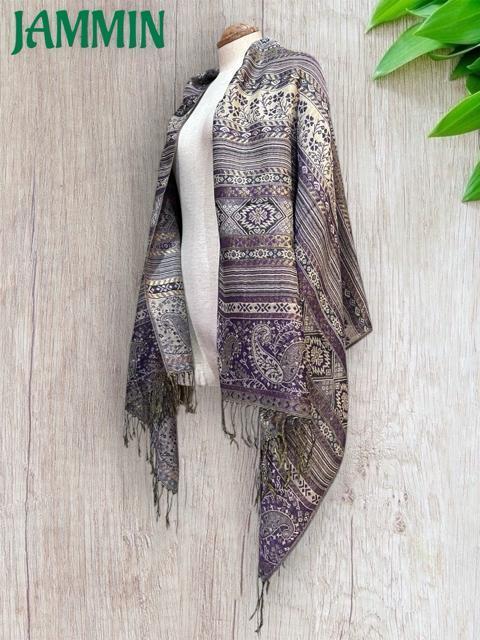 ペーズリー柄ストール ストール アジアン エスニック 男女兼用 大判 < 女性ファッション ペーズリー柄ストール ストール アジアン エスニック 男女兼用 大判 < 女性ファッションの