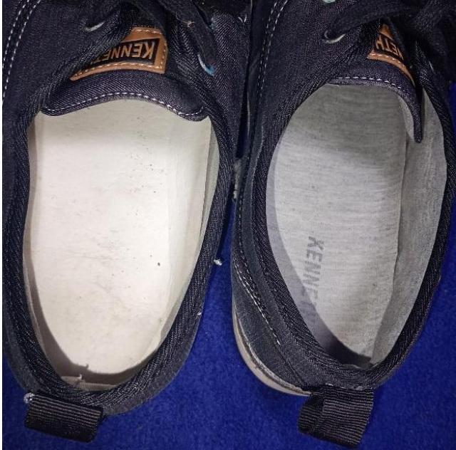 メンズ スニーカー 黒 ブラックデニム風 シューズ 26cm < 男性ファッション メンズ スニーカー 黒 ブラックデニム風 シューズ 26cm < 男性ファッションの