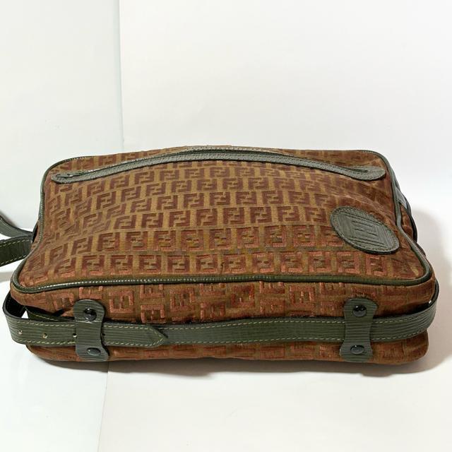 FENDI �Y�b�J ���B���e�[�W FF���S �L�����o�X ���U�[ �V�����_�[�o�b�O �u���E�� �J�[�L �� �u�����h�� 