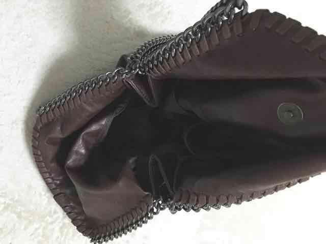 ダークブラウンチェーンバッグトートバッグシルバー < 女性ファッション  ダークブラウンチェーンバッグトートバッグシルバー < 女性ファッションの