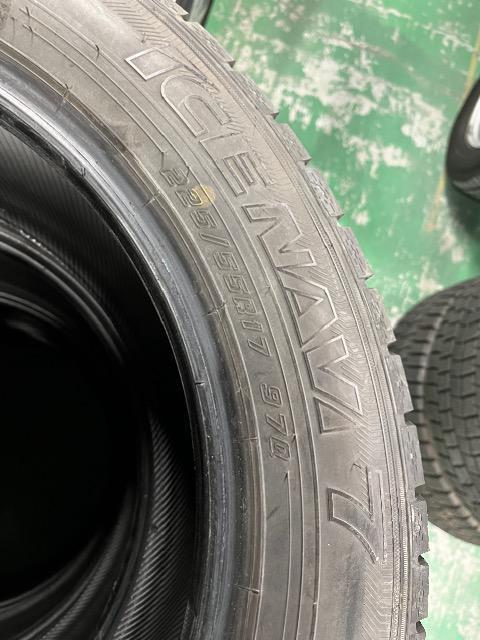 0091911)激安国産中古スタッドレスタイヤグッドイヤーアイスナビ4本セットセダンミニバンサイズ225/55R17送料無料 < 自動車/バイク 0091911)激安国産中古スタッドレスタイヤグッドイヤーアイスナビ4本セットセダンミニバンサイズ225/55R17送料無料 < 自動車/バイク
