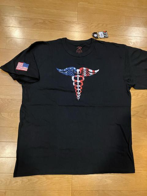 ROTHCO ロスコ 星条旗  プリント  大きいsize 2XL  黒ブラック < ブランド  ROTHCO ロスコ 星条旗  プリント  大きいsize 2XL  黒ブラック < ブランドの
