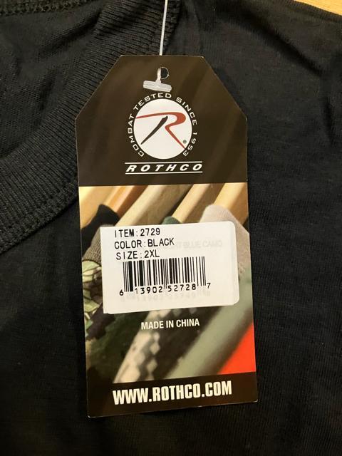 ROTHCO ロスコ 星条旗  プリント  大きいsize 2XL  黒ブラック < ブランド  ROTHCO ロスコ 星条旗  プリント  大きいsize 2XL  黒ブラック < ブランドの
