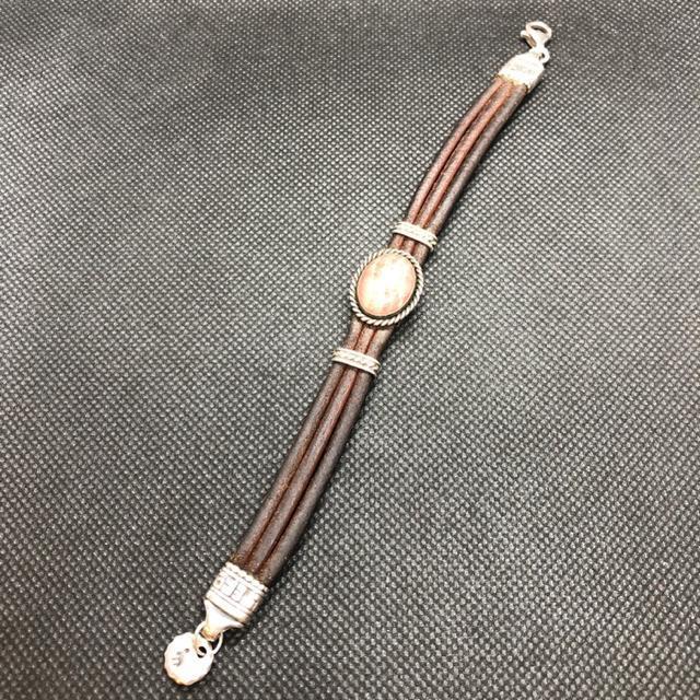 即決 SILVER シルバー レザー ブレスレット < 女性アクセサリー/時計  即決 SILVER シルバー レザー ブレスレット < 女性アクセサリー/時計の