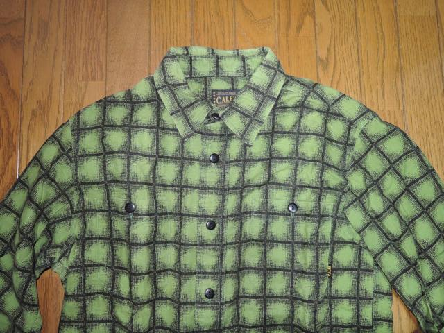 CALEE キャリー チェック柄シャツ M 緑系 長袖シャツ < ブランド CALEE キャリー チェック柄シャツ M 緑系 長袖シャツ < ブランドの