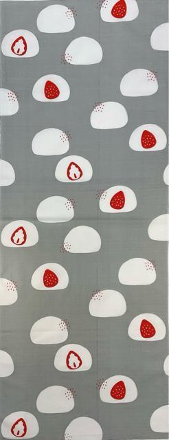 手ぬぐい【いちご大福】岡生地 34×90cm 汗取り 日除け 可愛い 剣道女子 爽やか 和菓子 海外土産 和柄 新品未使用 日本製 < インテリア/ライフ  手ぬぐい【いちご大福】岡生地 34×90cm 汗取り 日除け 可愛い 剣道女子 爽やか 和菓子 海外土産 和柄 新品未使用 日本製 < インテリア/ライフの