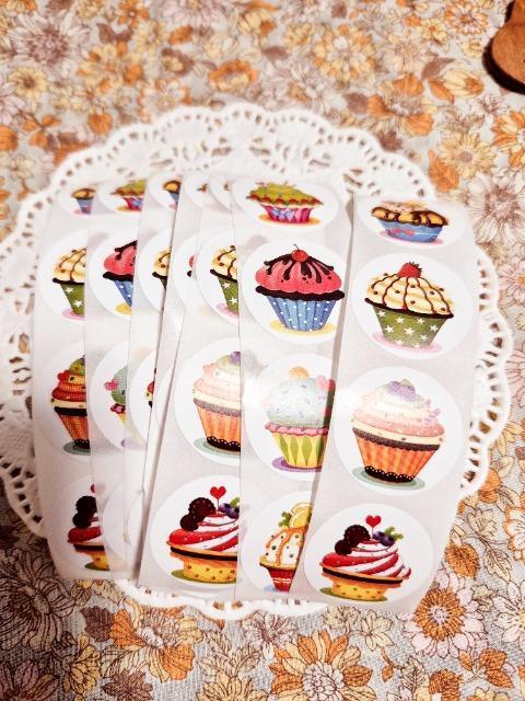 お裾分け☆カップケーキ柄シール5セット☆ < インテリア/ライフ お裾分け☆カップケーキ柄シール5セット☆ < インテリア/ライフの