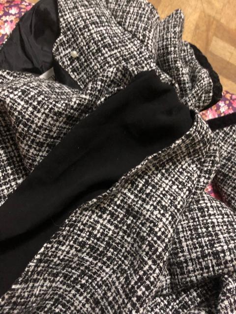 ミッシュマッシュ 袖シアーツイードワンピース ビジュー付き < ブランド ミッシュマッシュ 袖シアーツイードワンピース ビジュー付き < ブランドの