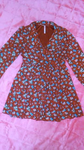 激カワ!! 姫系 花柄ワンピ 赤 長袖 ロリータ 新品 激安 < 女性ファッション  激カワ!! 姫系 花柄ワンピ 赤 長袖 ロリータ 新品 激安  < 女性ファッションの