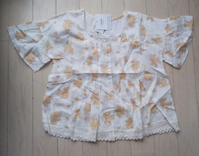 フリーサイズ★wordtrobe★花柄インド綿ブラウス★新品★送料無料 < 女性ファッション  フリーサイズ★wordtrobe★花柄インド綿ブラウス★新品★送料無料  < 女性ファッションの